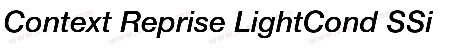 Context Reprise LightCond SSi Bold字体转换